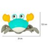 Krab-pelzajacy-interaktywny-z-dzwiekiem-zielony-167804 Interaktyvus ropojantis krabukas su garsu ir USB įkrovimu