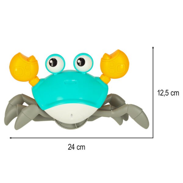 Krab-pelzajacy-interaktywny-z-dzwiekiem-zielony-167804 Interaktyvus ropojantis krabukas su garsu ir USB įkrovimu