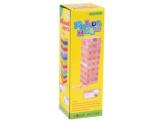 pol_pm_Gra-zrecznosciowa-Chwiejna-wieza-z-klockow-4-kosci-DREWNIANE-ZA6294-23846_1 Medinis Jenga žaidimas „Griūvantis bokštas“ – 48 kaladėlės