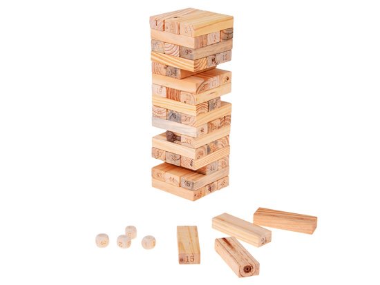 pol_pm_Gra-zrecznosciowa-Chwiejna-wieza-z-klockow-4-kosci-DREWNIANE-ZA6294-23846_2 Medinis Jenga žaidimas „Griūvantis bokštas“ – 48 kaladėlės