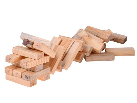 pol_pm_Gra-zrecznosciowa-Chwiejna-wieza-z-klockow-4-kosci-DREWNIANE-ZA6294-23846_5 Medinis Jenga žaidimas „Griūvantis bokštas“ – 48 kaladėlės