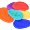 Spalvoti silikoniniai sensoriniai akmenėliai Fidget Toys – 6 vnt.