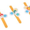 Sensorinis „Fidget Spinner“ su siurbtuku ir apyrankėmis – 3 vnt.