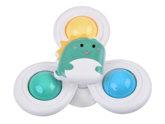 Sensorinis „Fidget Spinner“ su siurbtuku ir apyrankėmis – 3 vnt.