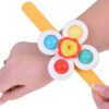 Sensorinis „Fidget Spinner“ su siurbtuku ir apyrankėmis – 3 vnt.