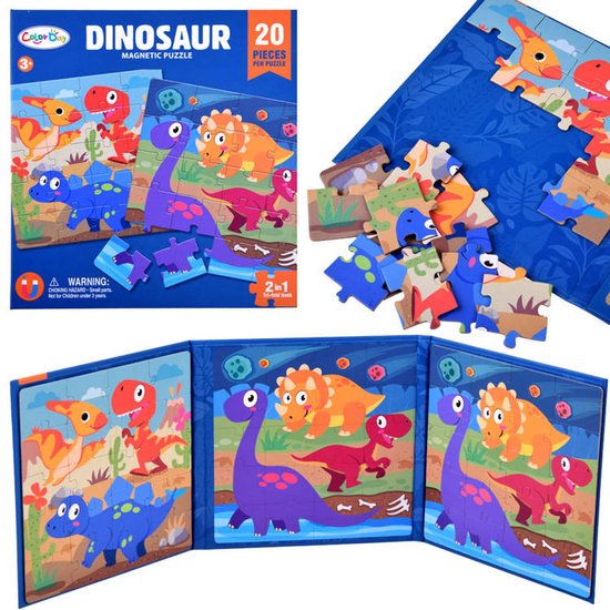 pol_pm_Ksiazeczka-Puzzle-magnetyczne-Dinozaury-40-ZA4268-18957_1 Magnetinės dėlionės „Dinozaurai“ – 40 dalių