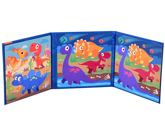 pol_pm_Ksiazeczka-Puzzle-magnetyczne-Dinozaury-40-ZA4268-18957_2 Magnetinės dėlionės „Dinozaurai“ – 40 dalių