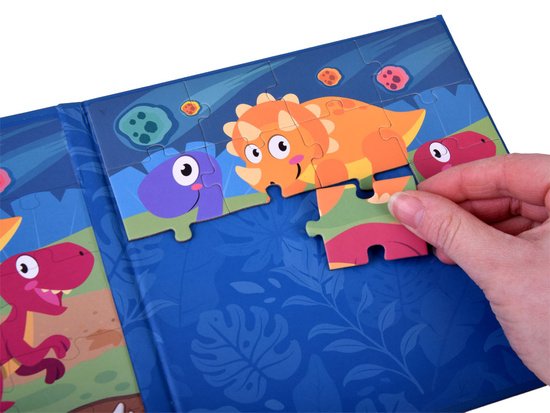 pol_pm_Ksiazeczka-Puzzle-magnetyczne-Dinozaury-40-ZA4268-18957_3 Magnetinės dėlionės „Dinozaurai“ – 40 dalių