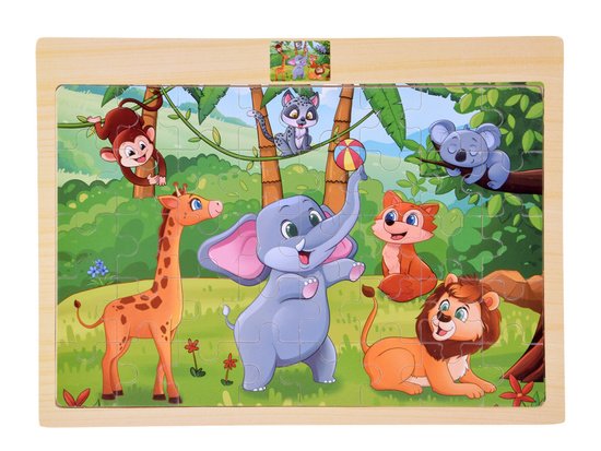 pol_pm_Puzzle-drewniane-DZIKIE-ZWIERZETA-ukladanka-40-ele-ZA6571-23952_4 Medinė dėlionė LAUKINIAI GYVŪNAI – 40 spalvingų detalių