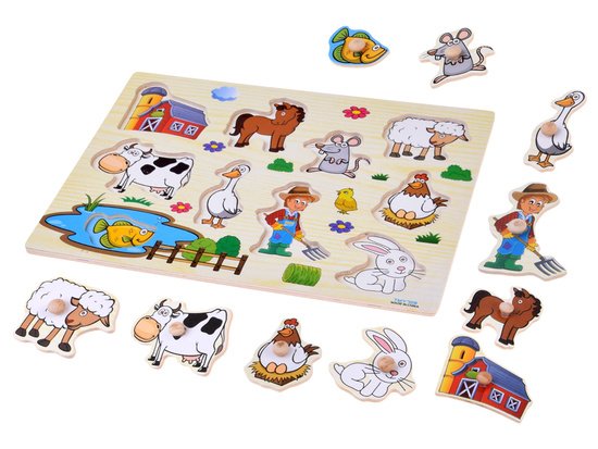 pol_pm_Puzzle-drewniane-FARMA-ukladanka-z-uchwytami-10-elementow-ZA6416-23872_1 Medinė dėlionė ŪKIS su rankenėlėmis