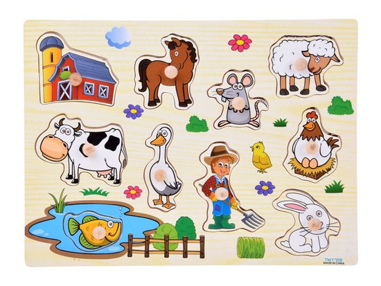 pol_pm_Puzzle-drewniane-FARMA-ukladanka-z-uchwytami-10-elementow-ZA6416-23872_2 Medinė dėlionė ŪKIS su rankenėlėmis