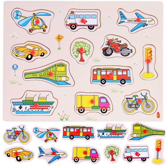 pol_pm_Puzzle-drewniane-POJAZDY-ukladanka-12-ele-drewniany-sorter-ZA4720-19991_1 Medinė dėlionė „Transporto priemonės“ – 12 dalių