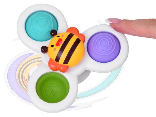Sensorinis „Fidget Spinner“ žaislas su siurbtukais – 3 vnt.