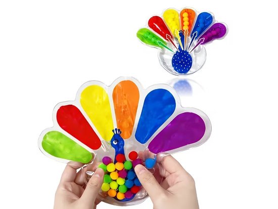 pol_pm_Zabawka-Sensoryczna-Fidget-Toys-Paw-do-Sciskania-z-Kolorowe-Kuleczki-ZA6552-23933_6 Sensorinis žaislas „Fidget Toys“ – silikoninis povas su spalvotais rutuliukais