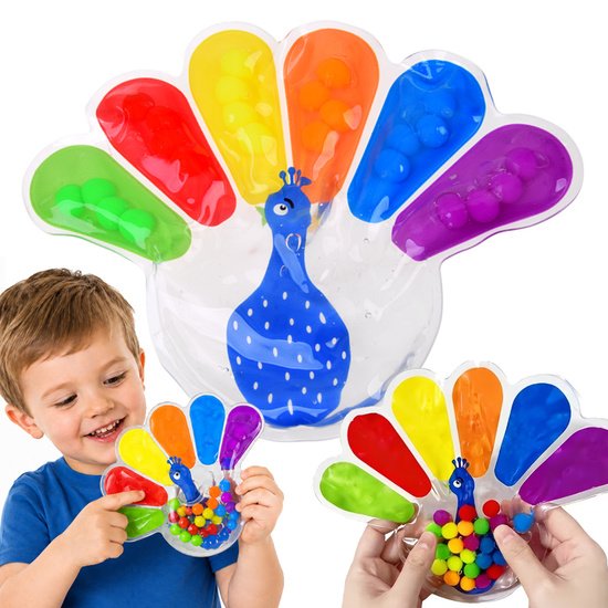 pol_pm_Zabawka-Sensoryczna-Fidget-Toys-Paw-do-Sciskania-z-Kolorowe-Kuleczki-ZA6552-23933_7 Sensorinis žaislas „Fidget Toys“ – silikoninis povas su spalvotais rutuliukais