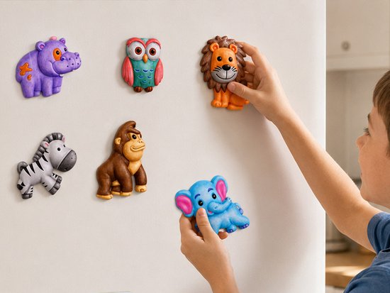 pol_pm_Zestaw-do-robienia-magnesow-DZIKIE-ZWIERZETA-DIY-magnesy-ZA6407-23862_6 Kūrybinis rinkinys magnetukams „Laukiniai gyvūnai“ – 6 vnt.